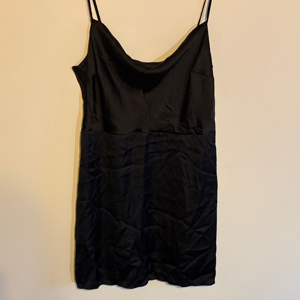 Hollister Black Satin Chemise